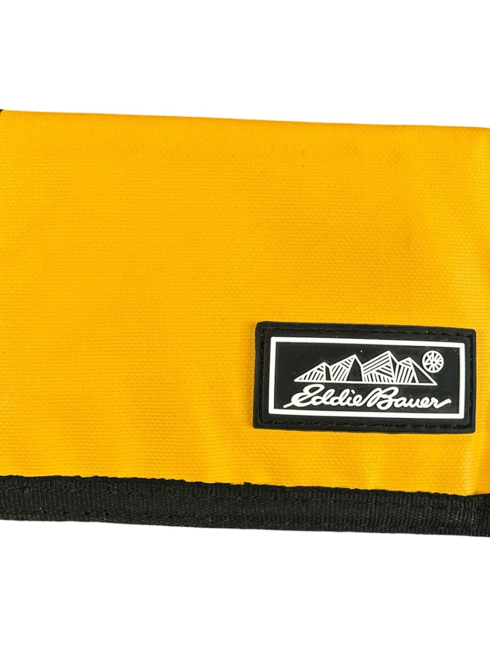Eddie Bauer Yellow and Black Tri Fold Wallet Adult one size